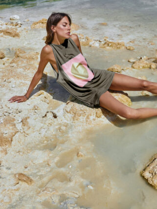 island tank top olive green