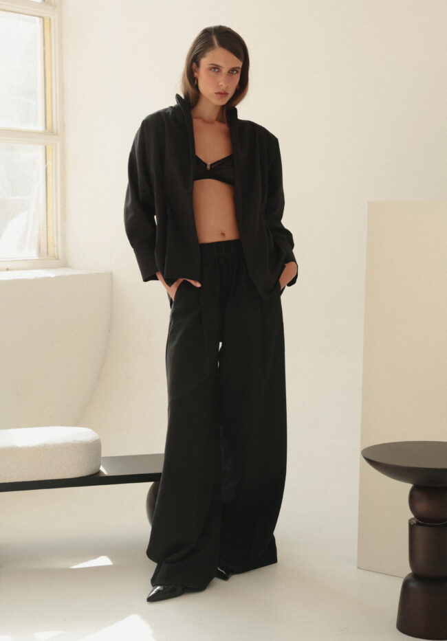 dina pants black