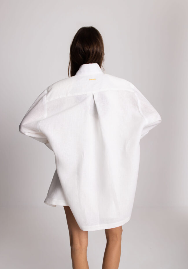 off white linen shirt
